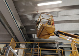 Incendio reparto produttivo