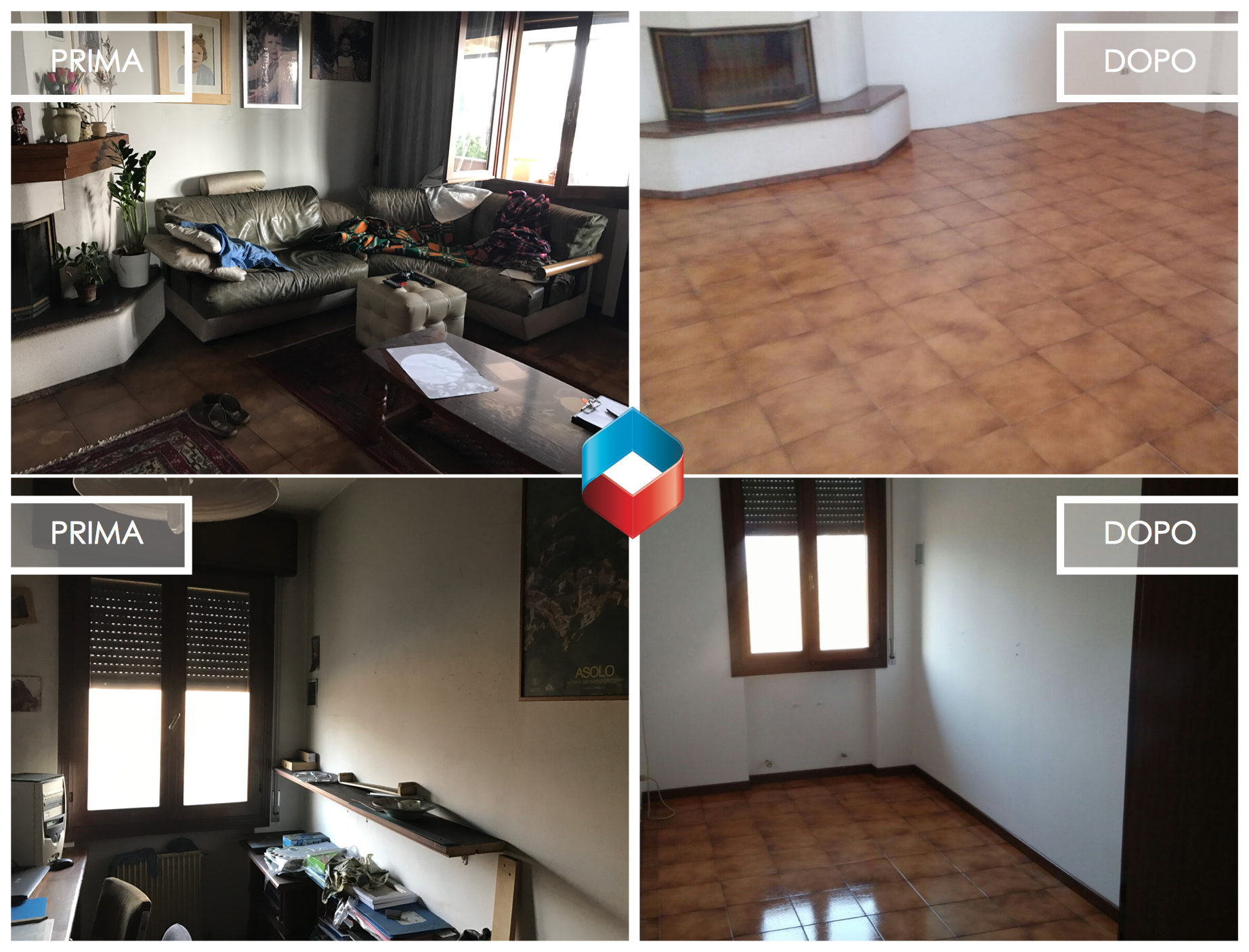Bonifica post incendio di un immobile ad uso residenziale